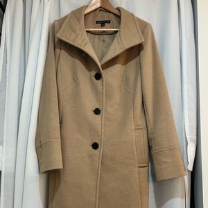 Wool blend camel coat